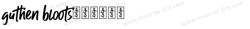 guthen bloots字体转换